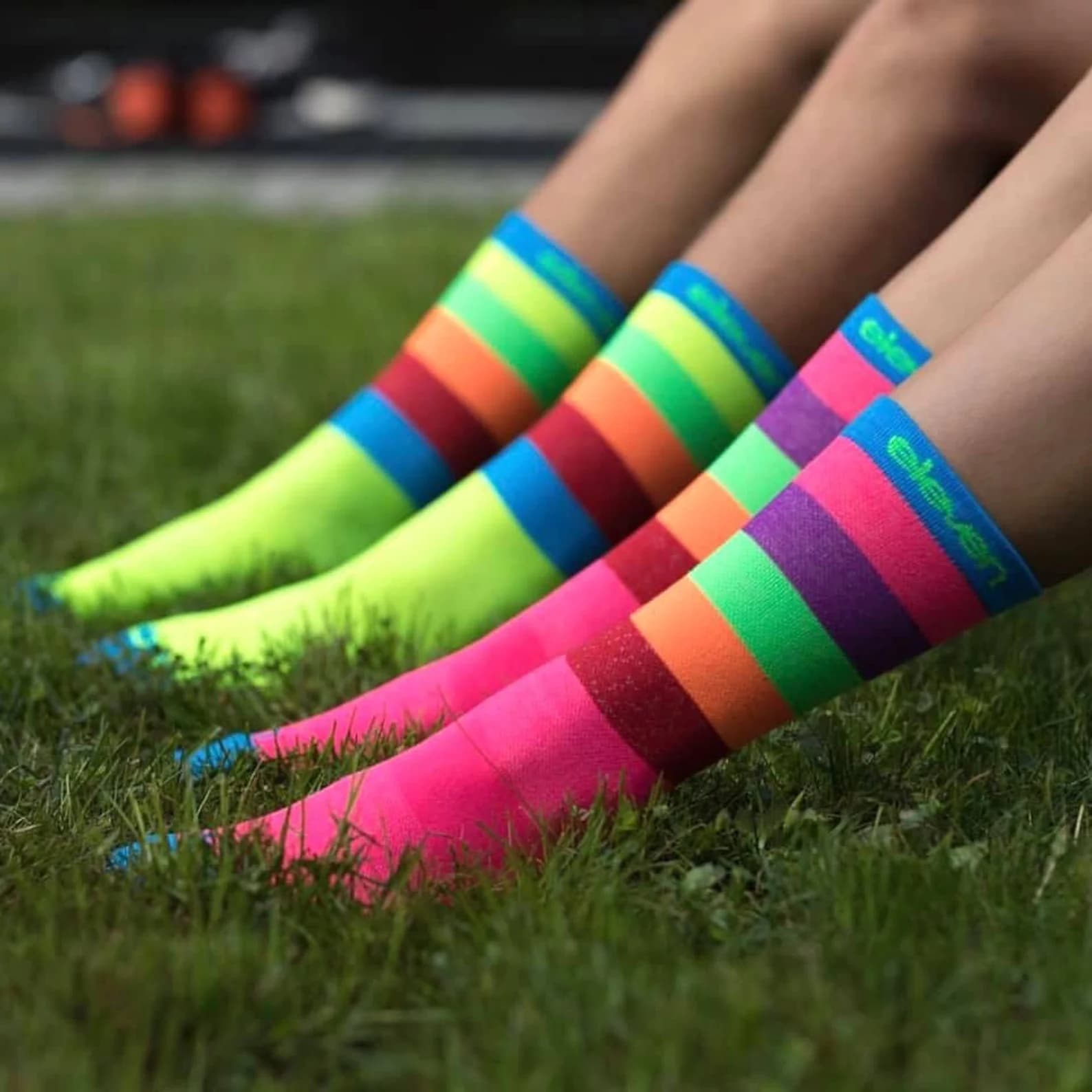 Socken - Gelb & Rosa